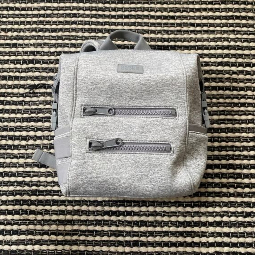 🌿Dagne Dover Indi Small Neoprene Gray Diaper Bag Backpack